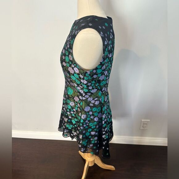Lela Rose Holly Floral Print Knee-Length Women's Dress Size 10 - Picture 3 of 7